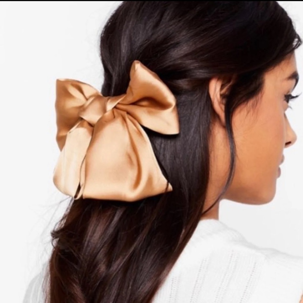 NastyGal Oversized Satin Bow